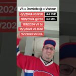 Prédictions des cinq prochains matchs des Canadiens de Montréal :  En bas de .500...