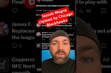 Chicago Blackhawks claim Jaycob￼ Megna off waivers from the Seattle Kraken