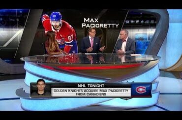 NHL Tonight:  Pacioretty to Vegas:  Golden Knights trade for Max Pacioretty  Sep 10,  2018