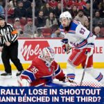 Rangers rally but make too many miscues in 4-3 shootout loss to Montreal... Was Othmann benched??