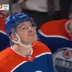 Zach Hyman of the Edmonton Oilers scores hat trick goal against the Ottawa Senators 06-01-2024