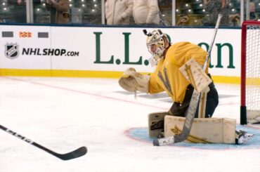 Thompson wears GoPro at practice ahead of Winter Classic