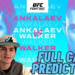 UFC Fight Night Ankalaev vs. Walker Full Card Predictions!