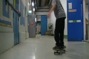 my first 360 flip on tape