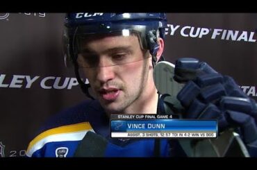 NHL Tonight:  Vince Dunn talks about returning to the Blues` lineup  Jun 3,  2019
