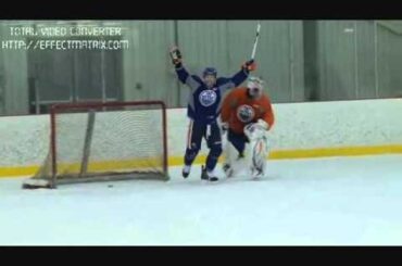 Oilers Shootout Competition: Taylor Hall, Jordan Eberle, Sam Gagner