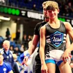 U15 I. Jaksik (SVK) vs G. Rogers (USA). Freestyle 44kg youth wrestling.