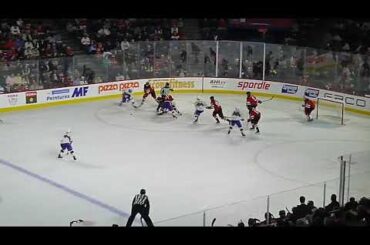 Lias Andersson of the Laval Rocket scores vs. the Utica Comets 1/10/24