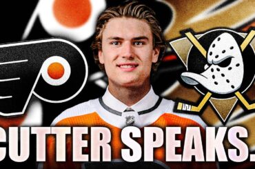 CUTTER GAUTHIER BITES BACK AGAINST PHILADELPHIA FLYERS (Interview W/ Anaheim Ducks)