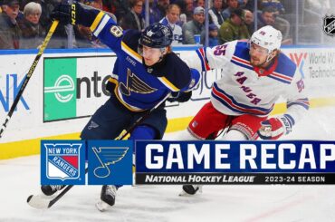 Rangers @ Blues 1/11 | NHL Highlights 2024
