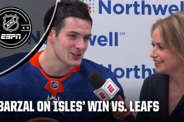 Mathew Barzal breaks down GWG for Islanders vs. Maple Leafs | NHL on ESPN