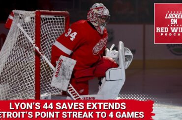 Alex Lyon’s 44 Saves Extends Detroit’s Point Streak to 4 Games as Red Wings Fall to Oilers in OT