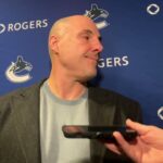 Canucks head coach Rick Tocchet talks about facing Penguins