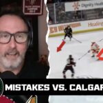 What went wrong for the Arizona Coyotes in the first 20 seconds against the Calgary Flames