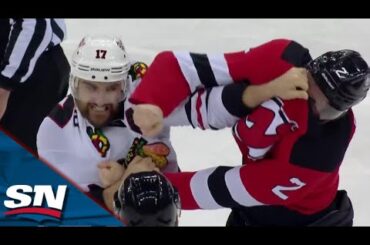 Back-to-Back Fights Erupt Between Devils and Blackhawks As Tensions Boil Over