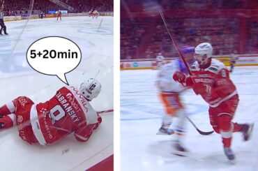 Tappara-kovanaama Witkowski ulos – syynä tämä polvitaklaus Luke Witkowski jäähy 20 minuuttia