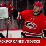 Carolina Hurricanes continue homestand against Ducks