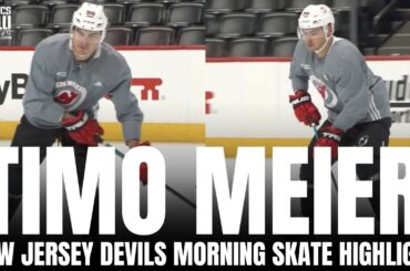 The First Look at Timo Meier Practicing With New Jersey Devils After Trade From San Jose Sharks