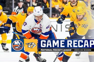Islanders @ Predators 1/13 | NHL Highlights 2024