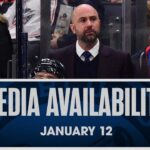 Elvis Merzlikins and Columbus Blue Jackets Head Coach Pascal Vincent | Media Availability (1/12/24)