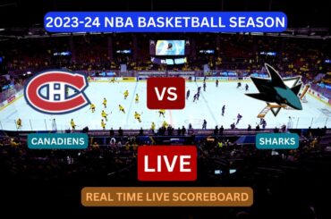 Montreal Canadiens Vs San Jose Sharks LIVE Score UPDATE Today Hockey 2023-24 NHL Season Jan 11 2024