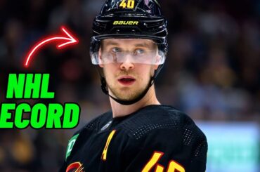 I CAN'T BELIEVE Elias Pettersson did this (NHL Record)