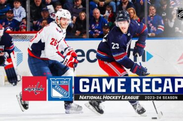 Capitals @ Rangers 1/14 | NHL Highlights 2024
