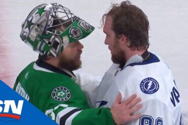 Lightning And Stars Shake Hands After Hard-Fought Stanley Cup Final