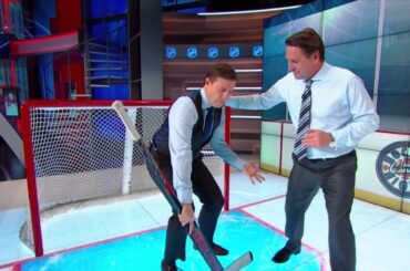 HNIC - Leafs James Reimer and Head Trajectory Technique - Nov 21st 2015 (HD)