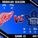LIVE NHL Play By Play Commentary Detroit Red Wings @ Toronto Maple Leafs