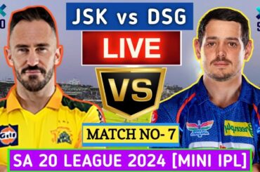 Joburg Super Kings vs Durban Super Giants T20 Live | JSK vs DSG Live Score | JSK vs DSG Live Match