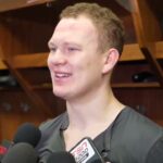 Jacques Martin, Brady Tkachuk and Mads Sogaard Pregame Availability vs COL