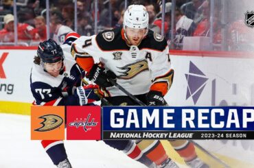 Ducks @ Capitals 1/16 | NHL Highlights 2024