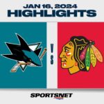 NHL Highlights | Sharks vs. Blackhawks - January 16, 2024