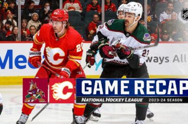 Coyotes @ Flames 1/16 | NHL Highlights 2024