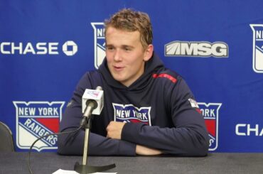 New York Rangers: Nils Lundkvist Postgame Availability |  Sept. 26
