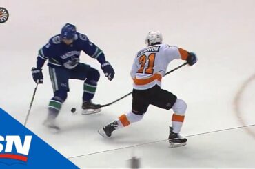 Flyers’ Laughton Undresses Canucks' Defenders For A Beautiful Goal