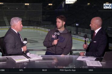 Ryan Murray visits postgame desk after Blue Jackets' '60-minute' win over Stars