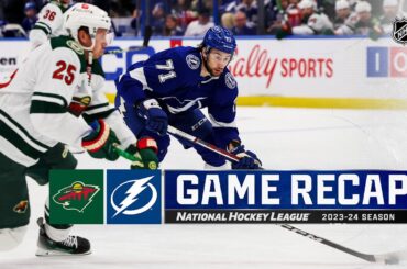 Wild @ Lightning 1/18 | NHL Highlights 2024