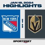 NHL Highlights | Rangers vs. Golden Knights - January 18, 2024