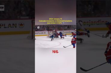 2024.1.15 Colorado Avalanche vs Montreal Canadiens - Joel Armia 4-3 MTL 🇫🇮 GWG The Finnish Ace