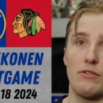 Ukko-Pekka Luukkonen Postgame Interview vs Chicago Blackhawks (1/18/2024)