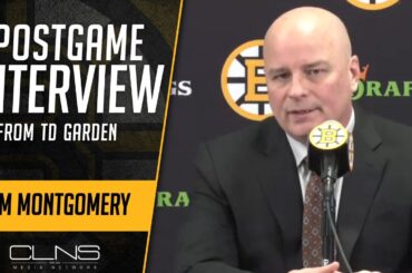 Jim Montgomery REACTS to Bruins Big Win vs Avalanche | Postgame Interview