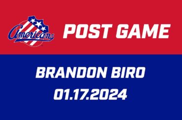 Brandon Biro Post Game | 01.17.2024