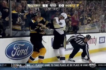 Deryk Engelland vs Milan Lucic Dec 7, 2013