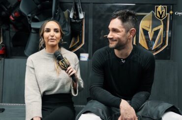 Ashali Vise interviews defenseman Alec Martinez for the Credit One One-on-One