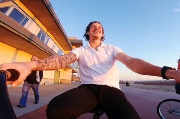 Rickard Rakell and Aly Lozoff Beach Bike Ride | FOX Sports West