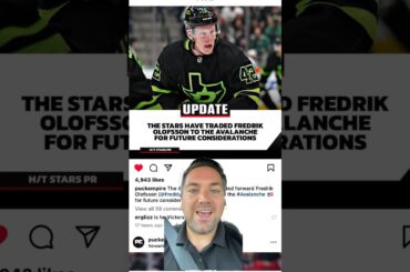 Dallas Stars trade Fredrikm Olofsson to the Colorado avalanche