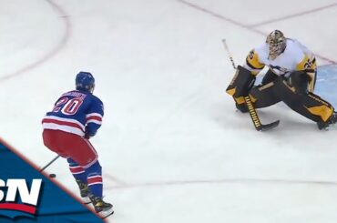 Chris Kreider Scores Breakaway Goal Off Of Zibanejad Feed