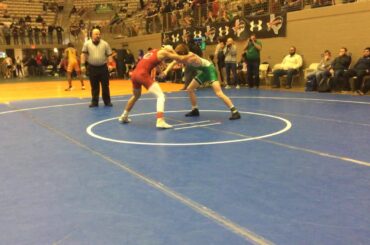 Cole Bennett vs Jacob Garcia UIL TX Regionals 1 6A Wrestling 2020